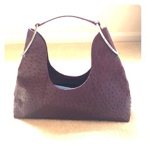 Furla deep plum handbag